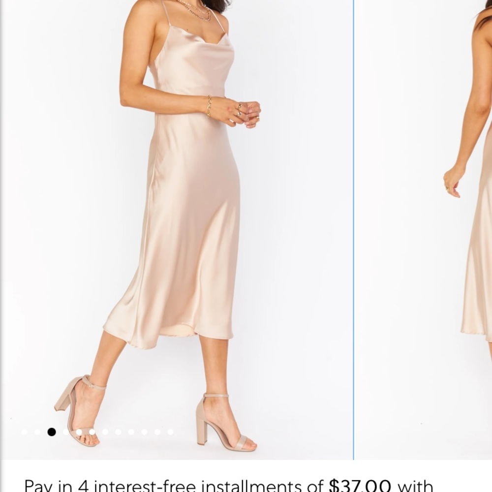 Show Me Your Mumu Verona Cowl Midi Bridesmaid Dress